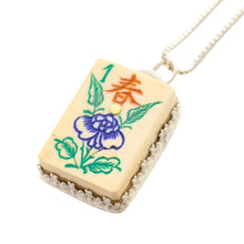 Load image into Gallery viewer, Flower MahJongg necklace