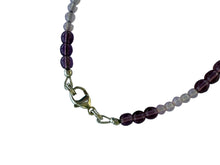 Load image into Gallery viewer, Amethyst bracelet clasp detail
