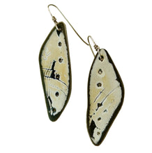 Load image into Gallery viewer, Black, White , Brown Earrings #1  2
