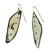 Load image into Gallery viewer, Black, brown and white earrings #1 Primary
