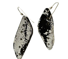 Load image into Gallery viewer, Black, white, brown earrings#1 Back side
