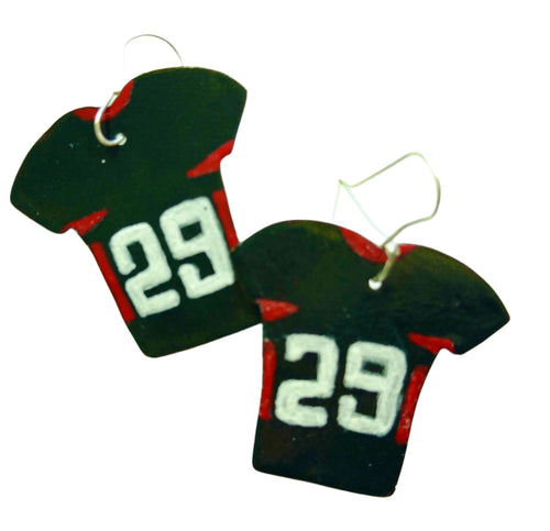 School Jersey earrings primary