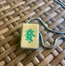 Load image into Gallery viewer, Green Dragon Mah Jongg Necklace
