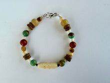 Load image into Gallery viewer, multicolor bracelet with bone 2
