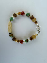 Load image into Gallery viewer, multicolor bracelet with bone 3
